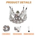thumbnail image 3 of Unique Bargains Ferret Hammock Small Pet Cage Accessories Ferret Bed Pet Cage Hammock Hanging Tunnel and Bed Hideout Set for Hamster Squirrel Rabbit Brown 3Pcs, 3 of 7