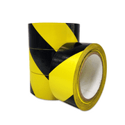 8 NET Safety Tape-Yellow/Black, 2" x 36 yds, 6 mil, 4 Rolls / Ca, Model #801-61-2036