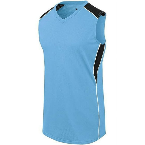 ASI Ladies Dynamite Jersey - Columbia Blue, Black & White - Medium