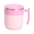 thumbnail image 2 of Coctelera eléctrica portátil de mezcla de la proteína del apretón cómodo 300ml del regalo de la taza magnética rosa, 2 of 8