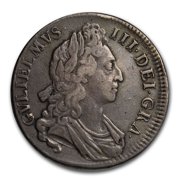 1696 England Silver Crown William III VF
