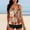 Red, variant on CALAFEBILA Womens Swimsuit 2 Piece Modest Tankini Floral Print Beach Summer Bathing Suits