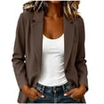 thumbnail image 3 of Women's Casual Blazer Single Button Notched Lapel Business Tuxedo Blazer Work Office Blazer Jackets Suit, 3 of 7