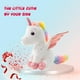 thumbnail image 4 of Animal de peluche de unicornio de 8 pulgadas, lindo regalo de peluche para niñas de 3 a 8 años, regalo de cumpleaños suave para bebés, niños pequeños, decoración (blanco), 4 of 5