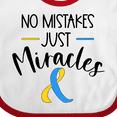 thumbnail image 4 of Inktastic No Mistakes, Just Miracles Down Syndrome Awareness Boys or Girls Baby Bib, 4 of 4