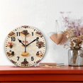 thumbnail image 2 of Yayeee 10" Wall Clock Battery Operated Quartz Round Silent Non-Ticking Home Decor, Red Cakes, 2 of 6