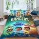 thumbnail image 2 of Guardianes del Espíritu Conjunto de sábanas temático, trío de piezas, cómodo y amigable con la piel, diseño único, regalo de decoración para el hogar para familiares, amigos y fans,140cm *210cm, 2 of 6