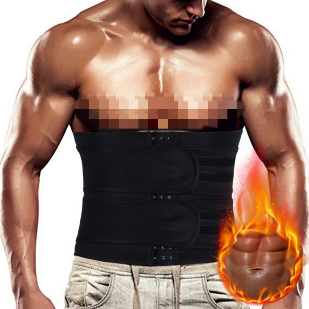 Details about / Waist Trimmer Exercise Wrap Belt Slimming Burn Fat Sweat Body Shaper