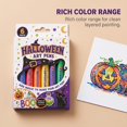 thumbnail image 5 of Halloween Popcorn Pens Set, 6Pcs 3D Puffy Bubble Art Markers, Halloween Themed DIY Expandable Drawing Pens, Multicolor Raised‑Effect Puffy Paint Marker Kit, Magic Bubble Graffiti Art Pens, 5 of 7
