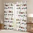 thumbnail image 2 of Castle Fairy Cartoon Train Boy Girl Black Out Curtains,Kawaii Animal Dinosaur Curtains Pack of 2 (42x63 Each),Transportation Theme Bedroom Curtains,Super Cozy Room Decor, 2 of 6