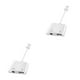thumbnail image 4 of Bearachild Adaptador de cable de audio tipo C dual Tipo C Conector de auriculares Divisor de audio Auriculares Aux 3.5 Jack Cable de carga Nuevo 3.5 mm + tipo c 2Conjunto, 4 of 6