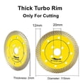 thumbnail image 1 of 1Pc 115Mm Turbo Diamond Circular Saw Blade Cutting Disc For Granite Marble Tiles, 1 of 9