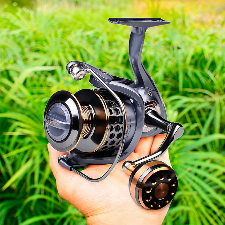 Proberos Reel Fishing Reel with Left Right Interchangeable Full Metal Spool Fishing Tackle Bait Casting Reel, Size: DR5000