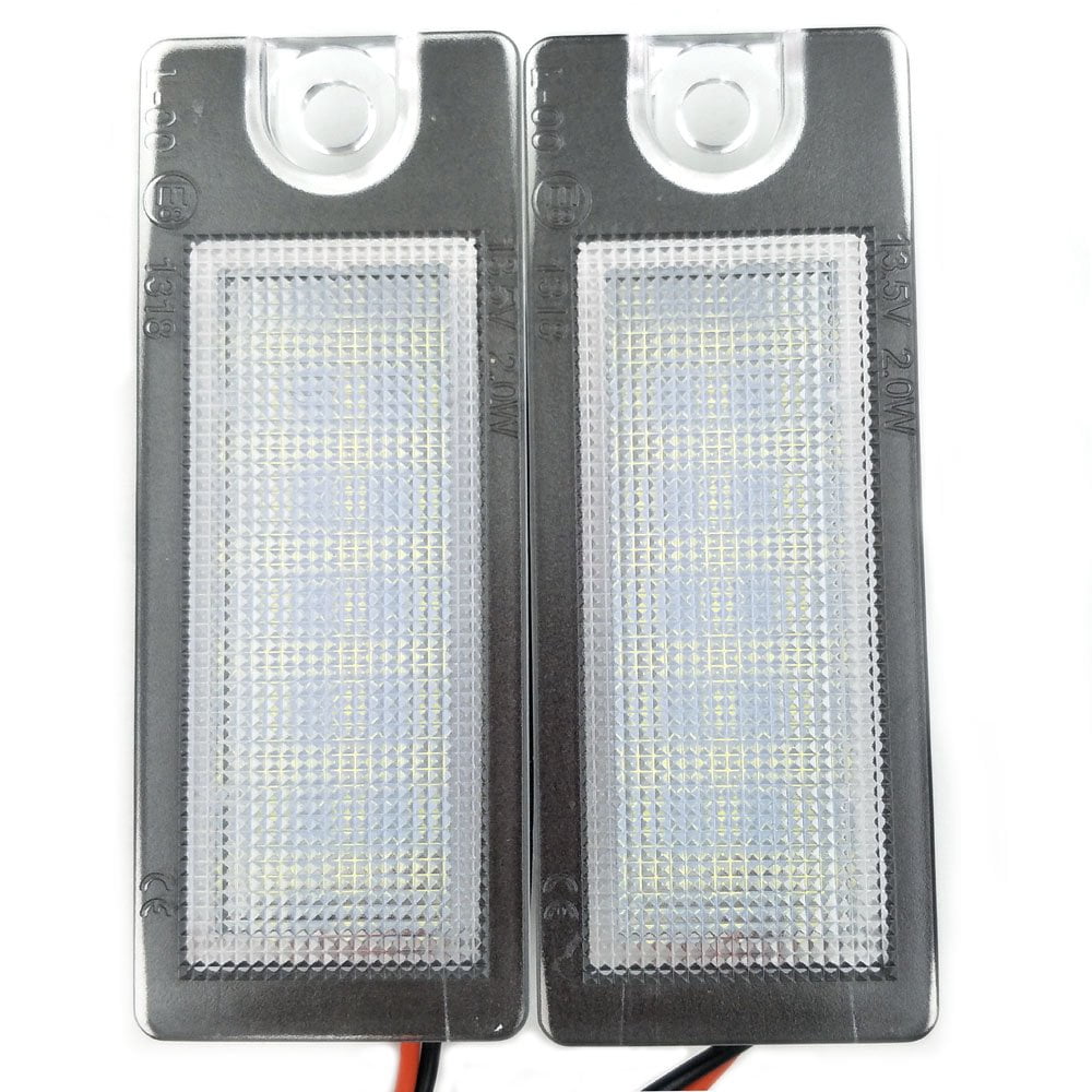 Nikauto 2Pcs 6000k 3528SMD LED License Plate Light for Volvo V70 XC70 S60 S80 XC90