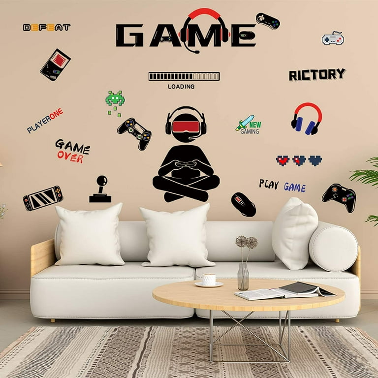 Video Gaming Wall Stickers - Fun and Vibrant Decals for Game Enthusiasts