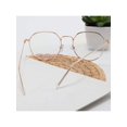 thumbnail image 3 of 1pc Metal Frame Ellipse Decor Anti-Blue Light Flat Glasses, Retro Style, For Men And Women, Suitable For Computer And Street Snap Photography, Eyeglasses Frames With Anti-Blue Light Lenses, Unisex, In, 3 of 4