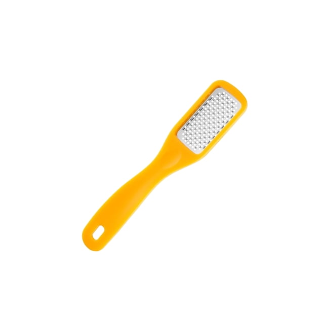 Seitruly Cepillo para el cuidado de los pies, removedor de talla de vidrio de acero inoxidable, talón, pedicura, raspador de pies, belleza para mujeres, Cuidado de los pies Amarillo Seitruly CE015386-01