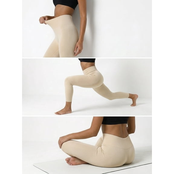Women's High Waisted Yoga Leggings, Buttery Soft Squat Proof Tummy Control Workout Pants