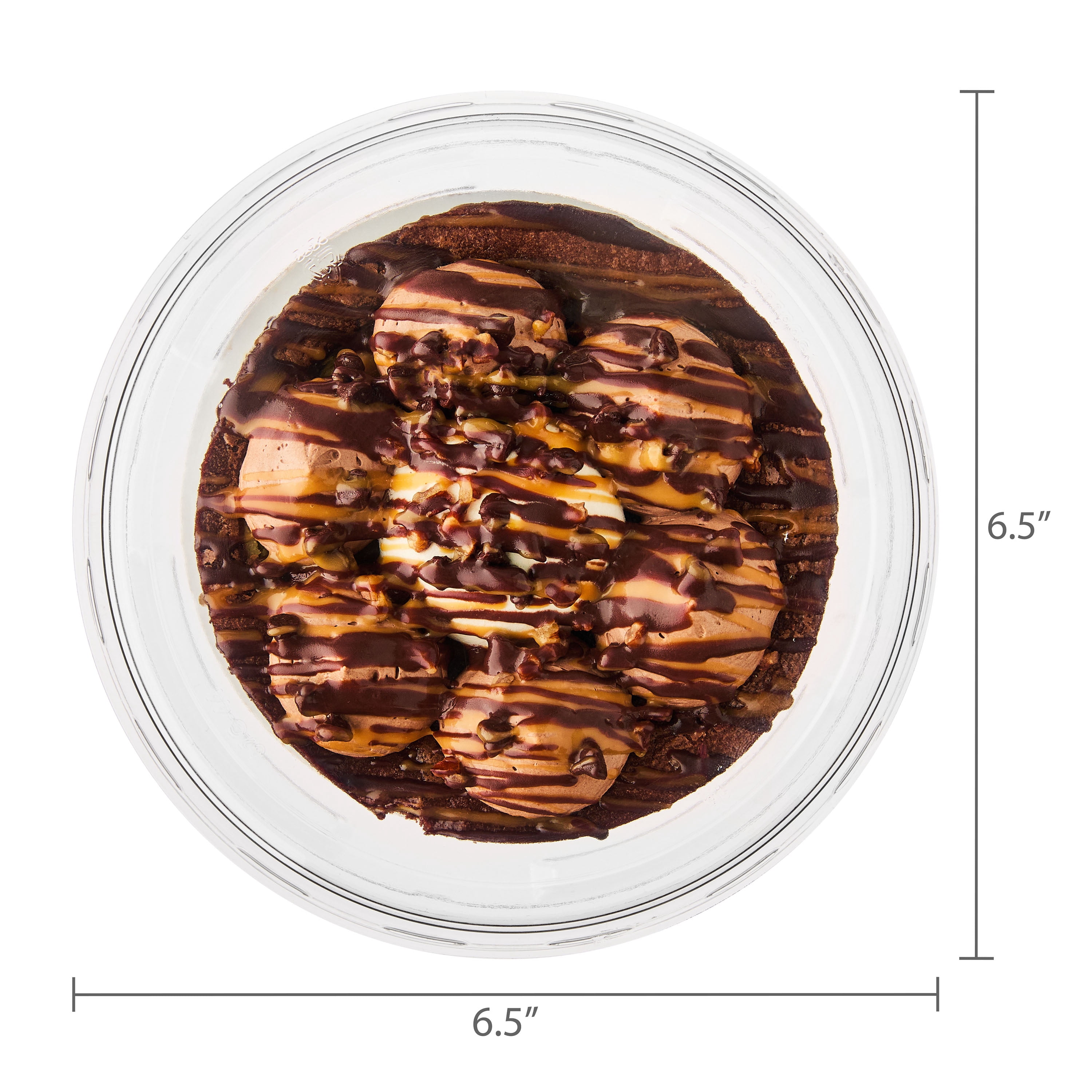 Marketside 5-Inch Caramel Turtle Brownie with Cheesecake, 9.5 oz (Refrigerated)