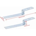 thumbnail image 4 of RDEXP 2Pieces Silver Dishwasher Side Mount Bracket Kit w/Screws Replacement for Gibson, 4 of 5