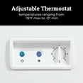 thumbnail image 5 of Igloo Chest Freezer with Removable Basket and Front Defrost Water Drain , Small Deep Freezer Perfect for Homes 3.5 Cu.Ft., White, 5 of 7