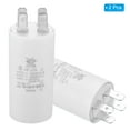 thumbnail image 3 of Uxcell CBB60 8uf Run Capacitor,2Pcs AC450V 4Pin Double Insert for Motor Star 62x30mm, 3 of 5