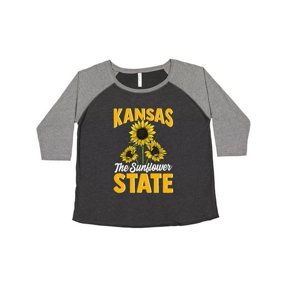 Inktastic Kansas the Sunflower State Women's Plus Size T-Shirt