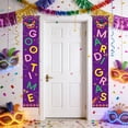 thumbnail image 4 of Horivan Carnival Party Decorations Hanging Flags Mardi Gras Festival Banners with Masks Design Durable Polyester for Outdoor Garden Yard Decoration Colorful Themed Party Supplies 180X30CM, 4 of 6
