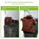 thumbnail image 5 of Bolsa de recolección de frutas Bolsa de lona de cuero sintético para jardín Bolsa plegable Organizador de recolección de alimentos, Marrón kenally HA007923-03B, 5 of 6