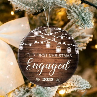 Our First Christmas Married Ornament 2023,Just Married Gifts for Couple,Mr  and M