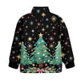 thumbnail image 5 of Chaqlin Christmas Tree Zipper Sweatshirt for Kids Girls Quarter zip Up Pullover Lightweight Comfy Casual Long Sleeve Fall Winter Top Size 9-10, 5 of 7
