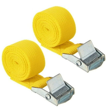

BCLONG 2PCS 1M x 25mm Cargo Lashing Strap Car luggage Cargo Lashing Zinc Alloy&Nylon