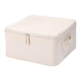 thumbnail image 2 of Bolsa organizadora de almacenamiento de mantas plegable con asa, contenedores de almacenamiento plegables para Con tapa estilo A, 2 of 9