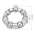 thumbnail image 4 of 2pcs 20.5mm x 7 Ball Bearings Cages Crank Bearings Wheel Bearing Retainer for Bicycle Silver Tone, 4 of 7