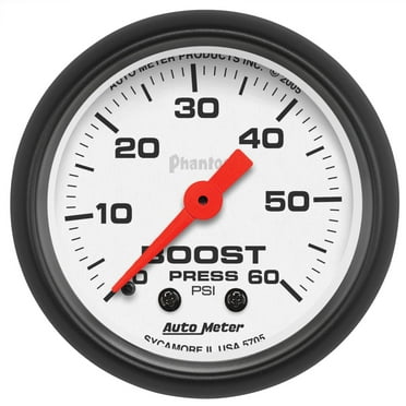 AUTO METER 5705 2IN BOOST, 0-60 PSI, MECH PHANTOM