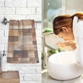 thumbnail image 7 of Coolnut Wooden Floor Towels Set of 2, Super Soft Absorbent Hand Towel Cotton Bath Towels for Bathroom Hotel Kitchen Spa Gym 16 X 28 Inches Wash cloth, 7 of 7