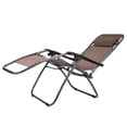 thumbnail image 3 of 2pcs Plum Blossom Lock Lounge Chair, Portable Folding Iron Pipe with Saucer Patio Chairs, for Backyard, Beach, 3 of 5