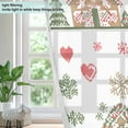 thumbnail image 4 of Yayeee Window Curtains Set of 2 for Living Room Light Filtering 63"x42", Brown Nordic Christmas, 4 of 7