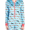 thumbnail image 5 of Ashford & Brooks Women's Fleece Hooded One Piece Pajama Union Jumpsuit, 5 of 5