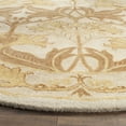 thumbnail image 3 of SAFAVIEH Antiquity Rachelle Floral Bordered Wool Area Rug, Beige/Gold, 6' x 6' Round, 3 of 8