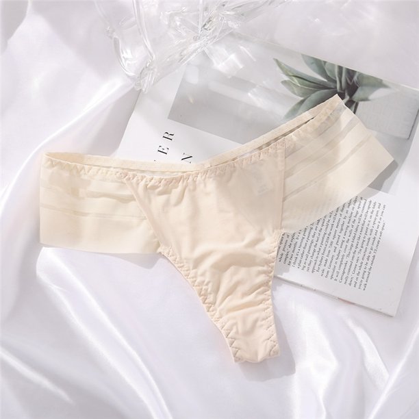 Bragas FINETOO G-String para mujer, ropa interior con perspectiva sin costuras, ropa interior transparente para mujer, lencería íntima para niñas, M-XL Tan Jianjun unisex