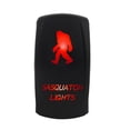 thumbnail image 2 of funtasica DC 12V/24V 5Pin Car Boat Marine RV Sasquatch Rocker Toggle Switch Green/Red/Blue Red LED, 2 of 9
