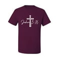 thumbnail image 2 of Wild Bobby John 3:16 Cross Inspirational/Christian Men Graphic Tee, Maroon, XX-Large, 2 of 5