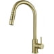 thumbnail image 1 of Grifo de cocina Apuakthei de oro cepillado, grifo retráctil para lavabo de verduras, grifo para fregadero de acero inoxidable 304, para agua fría y caliente, 1 of 5