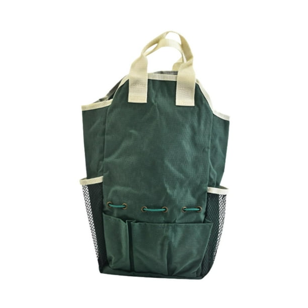 Bolsa para herramientas de jardín, bolsa portátil para herramientas, regalo para papá, bolsa de mano para jardín con asas grandes Verde