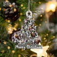 thumbnail image 5 of Creative Christmas Tree Pendant Wooden Painted Christmas Hanging Decoration For Home, 5 of 5