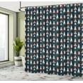 thumbnail image 4 of Ambesonne Space Shower Curtain, Varieties of Space Rockets, 69"Wx84"L, Multicolor, 4 of 4