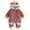 Brick Red, variant on Baby Rompers Boys Long Sleeve Baby Girls Footed Pajamas Zip-Front One-Piece Sleeper Non-Slip Footie Cute Pattern Jumpsuit PJs 0 3 6 9 12 18 24 Months (White,6-12 Months)