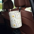 thumbnail image 5 of Naloa Watercolor Floral A Car Trash Can Garbage Car Accessories Trash Can Car Waste Bin for for Driver and Passenger Any Vehicle, 5 of 7