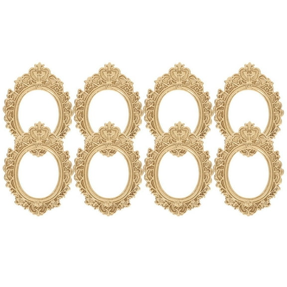 Niceauty Golden Vintage Mini Picture Frame Decorative Table Ornament for Home Decor Resin 4.5 x 6.5 Inches